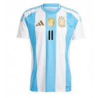 Camiseta Argentina Angel Di Maria #11 Primera Equipación Replica Copa America 2024 mangas cortas